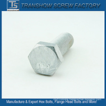 M14*50mm China Manufacturer Silver Coated Hexagon Bolt Grade 12.9